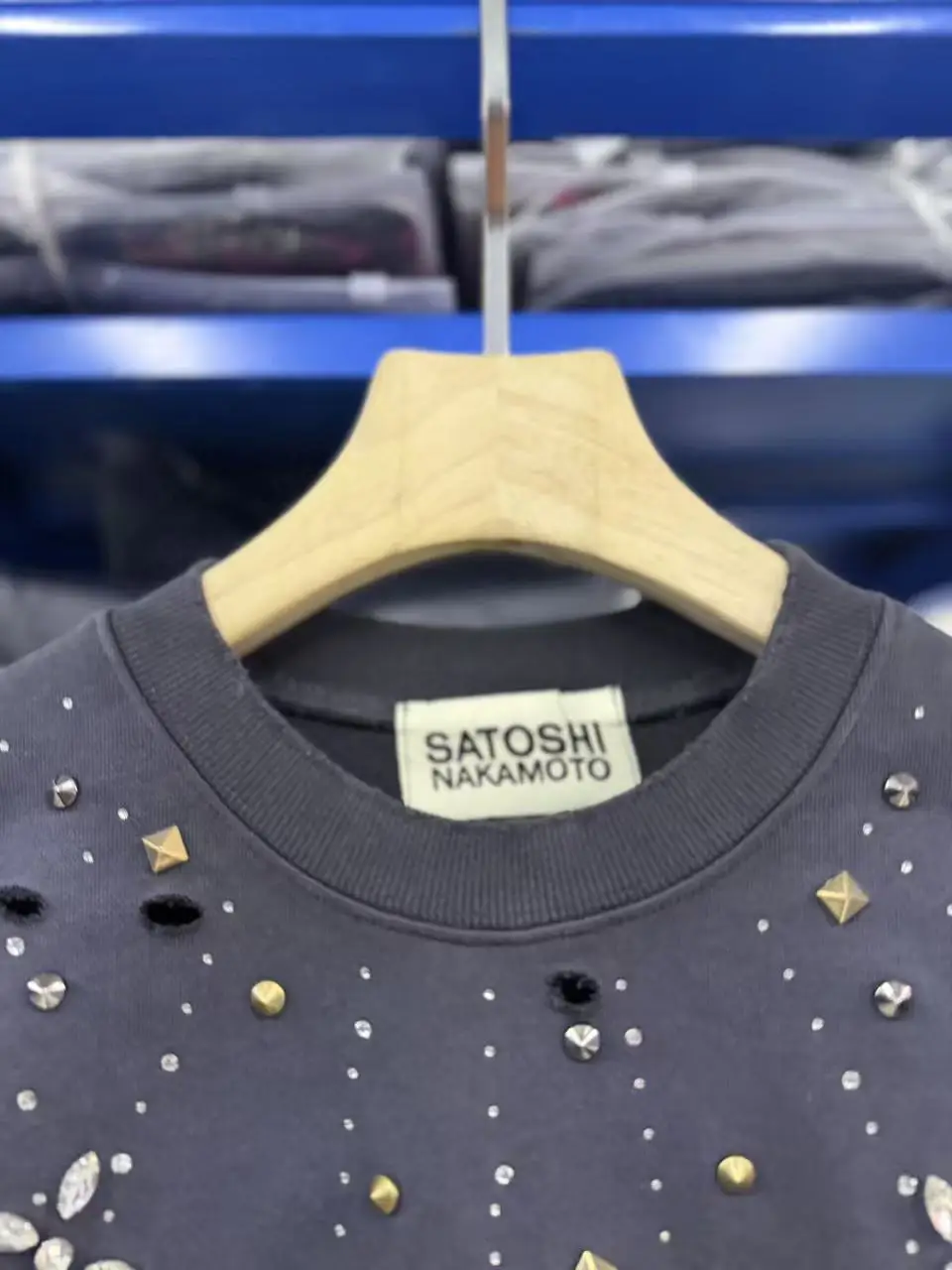 SATOSHI NAKAMOTO 26SS CRYSTAL CASTLE CREWNECK Sweatshirts Men Women High Quality Hooded