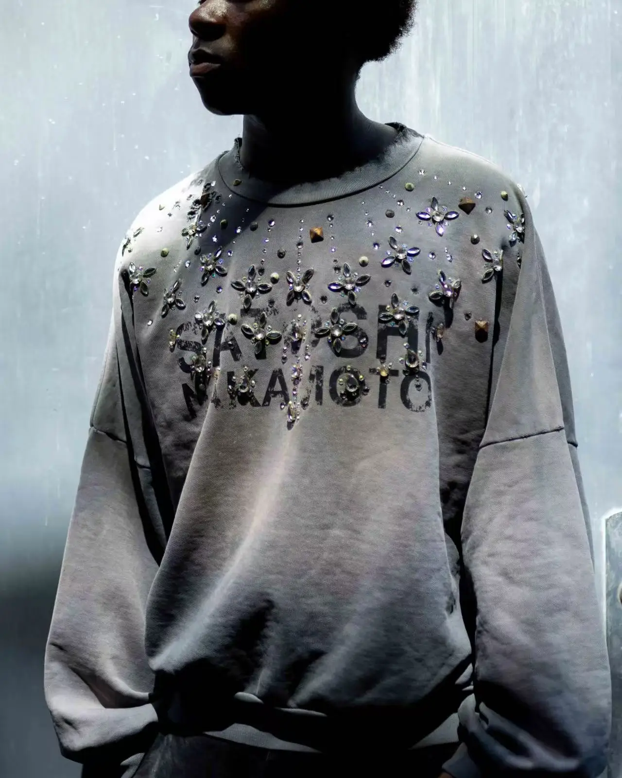 SATOSHI NAKAMOTO 26SS CRYSTAL CASTLE CREWNECK Sweatshirts Men Women High Quality Hooded