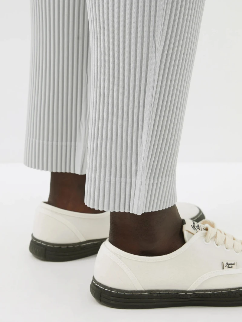 Miyake Pants for Men Straight Pants Casual Fashion Trousers Loose Korean Style Pants Men Clothing Bottoms