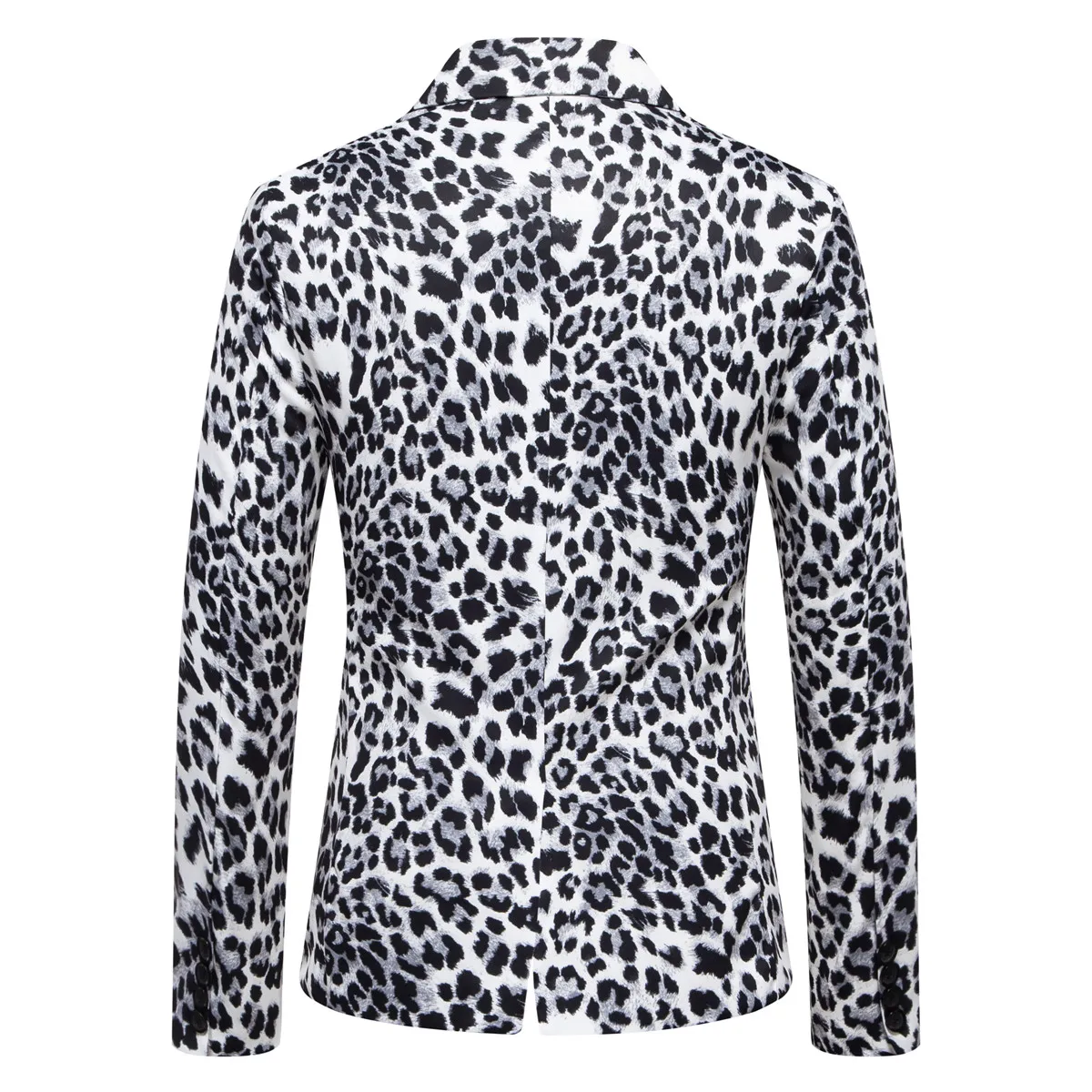 2026 Yellow Digital Print Leopard Print Suits Set for Men,Leopard Print Fashion Casual Slim-Fit Men's Blazer + Pants 2-Piece Set