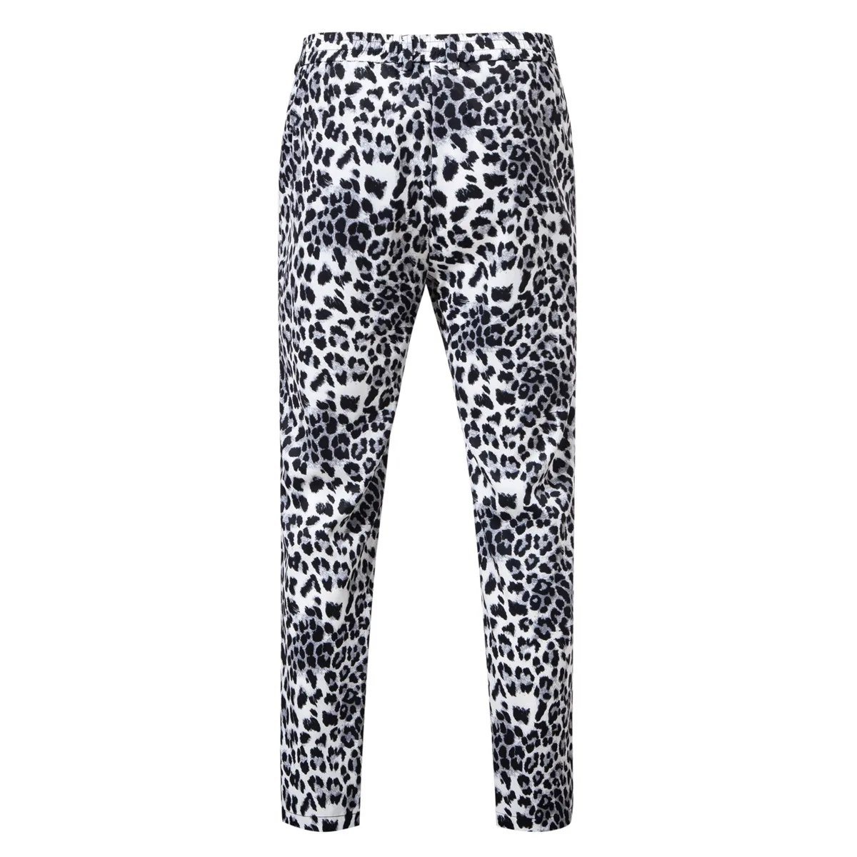 2026 Yellow Digital Print Leopard Print Suits Set for Men,Leopard Print Fashion Casual Slim-Fit Men's Blazer + Pants 2-Piece Set