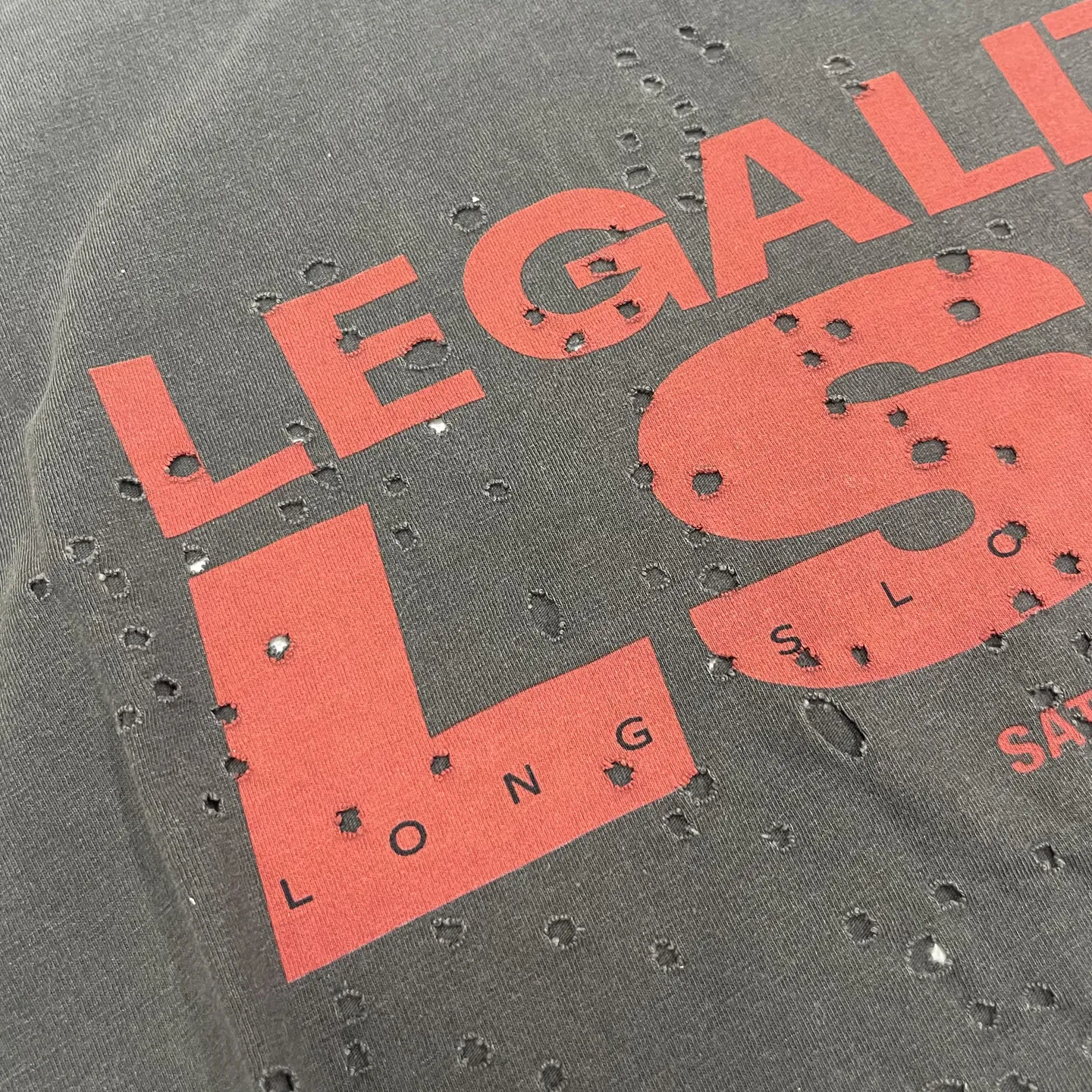 Satisfy MothTech Series Laser Cutting Breathable Function Heavy Washing Short Sleeve Running Tee