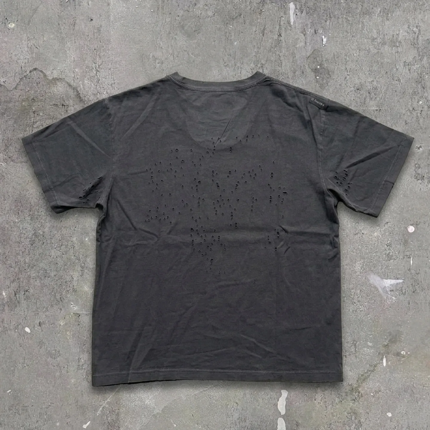 Satisfy MothTech Series Laser Cutting Breathable Function Heavy Washing Short Sleeve Running Tee