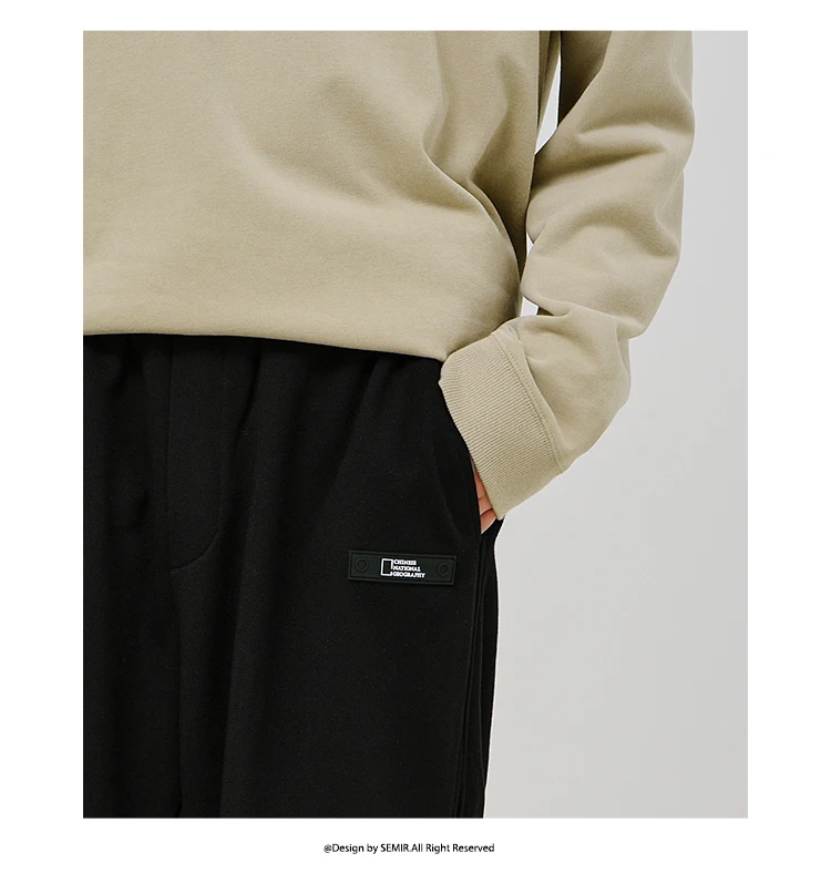 Semir Casual Trousers Men 2025 New Spring Straight Tube Trousers Unisex Couple's Outfits Versatile Fashionable Long Trousers
