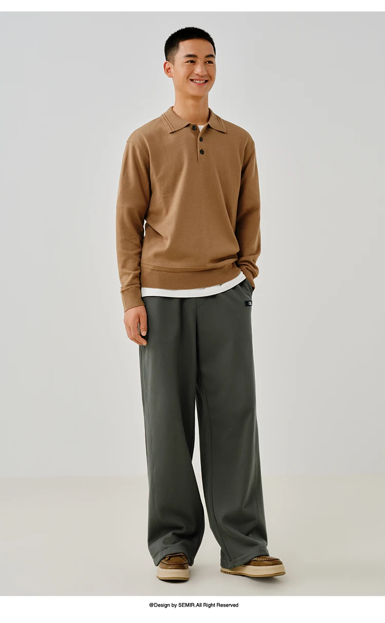 Semir Casual Trousers Men 2025 New Spring Straight Tube Trousers Unisex Couple's Outfits Versatile Fashionable Long Trousers