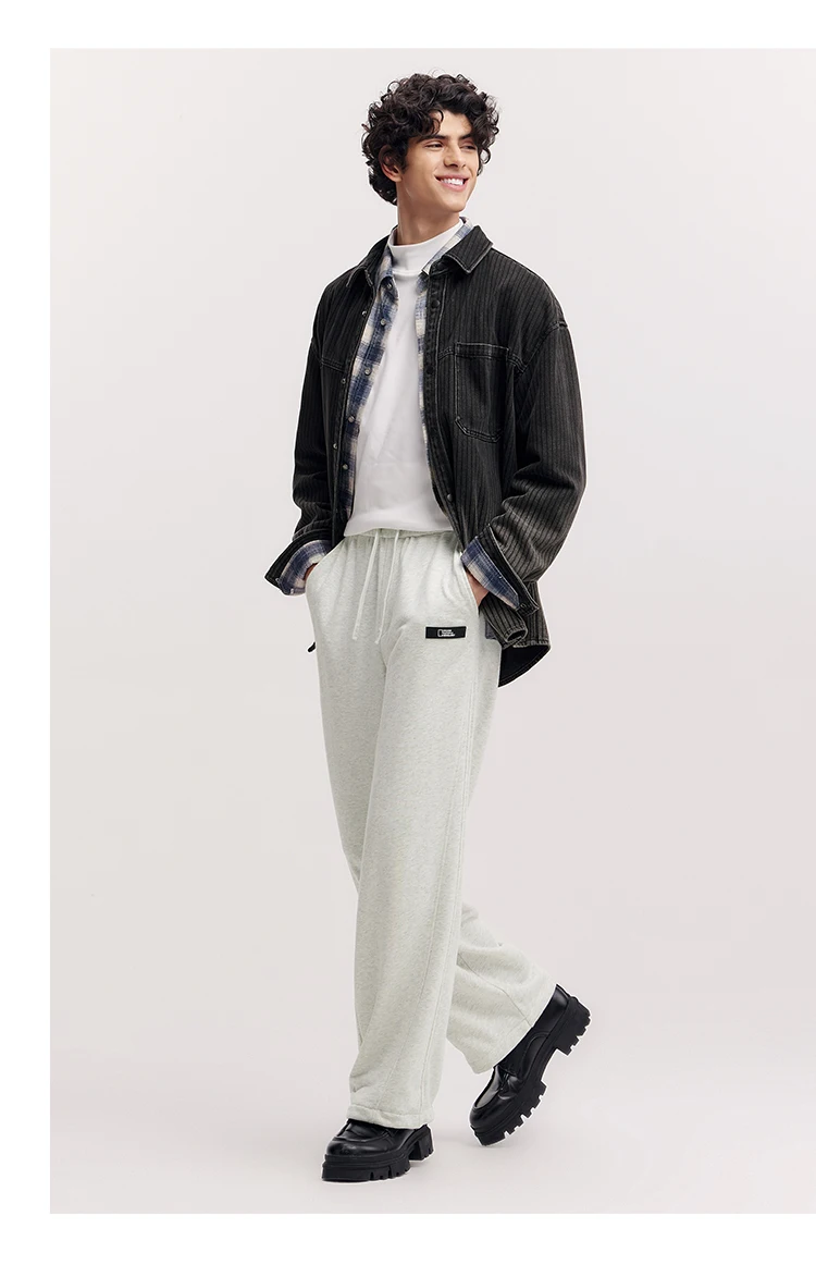 Semir Casual Trousers Men 2025 New Spring Straight Tube Trousers Unisex Couple's Outfits Versatile Fashionable Long Trousers
