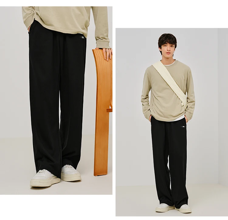 Semir Casual Trousers Men 2025 New Spring Straight Tube Trousers Unisex Couple's Outfits Versatile Fashionable Long Trousers
