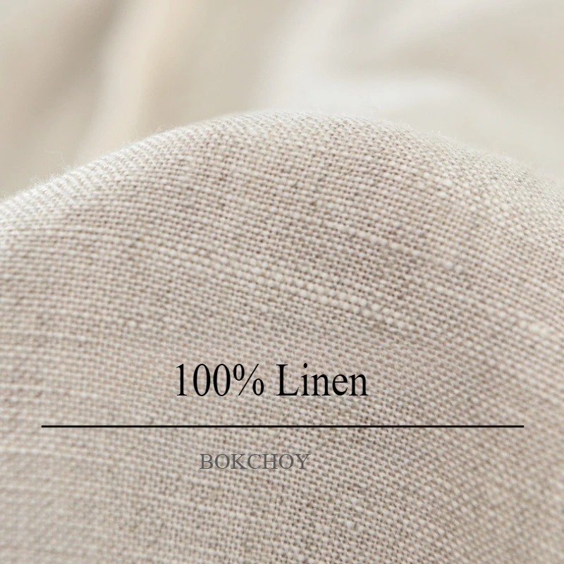 Summer New Casual Breathable Pure Linen Shorts for Men Clothing Straight Solid Color Summer Pants EC1362
