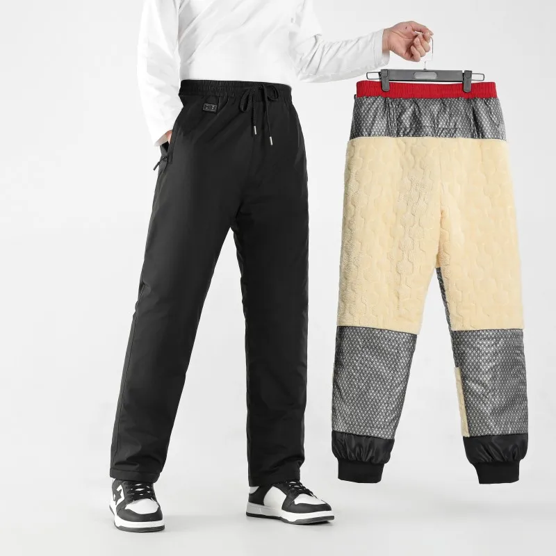 New USB 15 Zone Intelligent Heating Pants Winter Outdoor Cold Resistance Warmth Retention Thickened Cycling (No Power Bank)