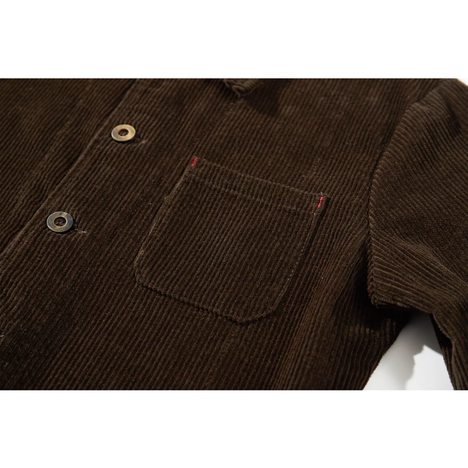 Vintage French Workwear Jacket - Heavyweight 300gsm 100% Cotton Corduroy Utility Coat with Multi-Pockets (Men's Retro Style)