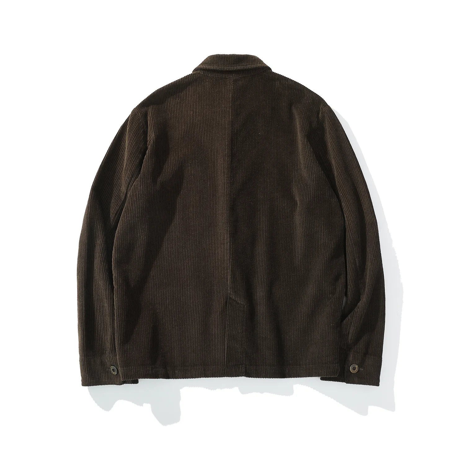 Vintage French Workwear Jacket - Heavyweight 300gsm 100% Cotton Corduroy Utility Coat with Multi-Pockets (Men's Retro Style)