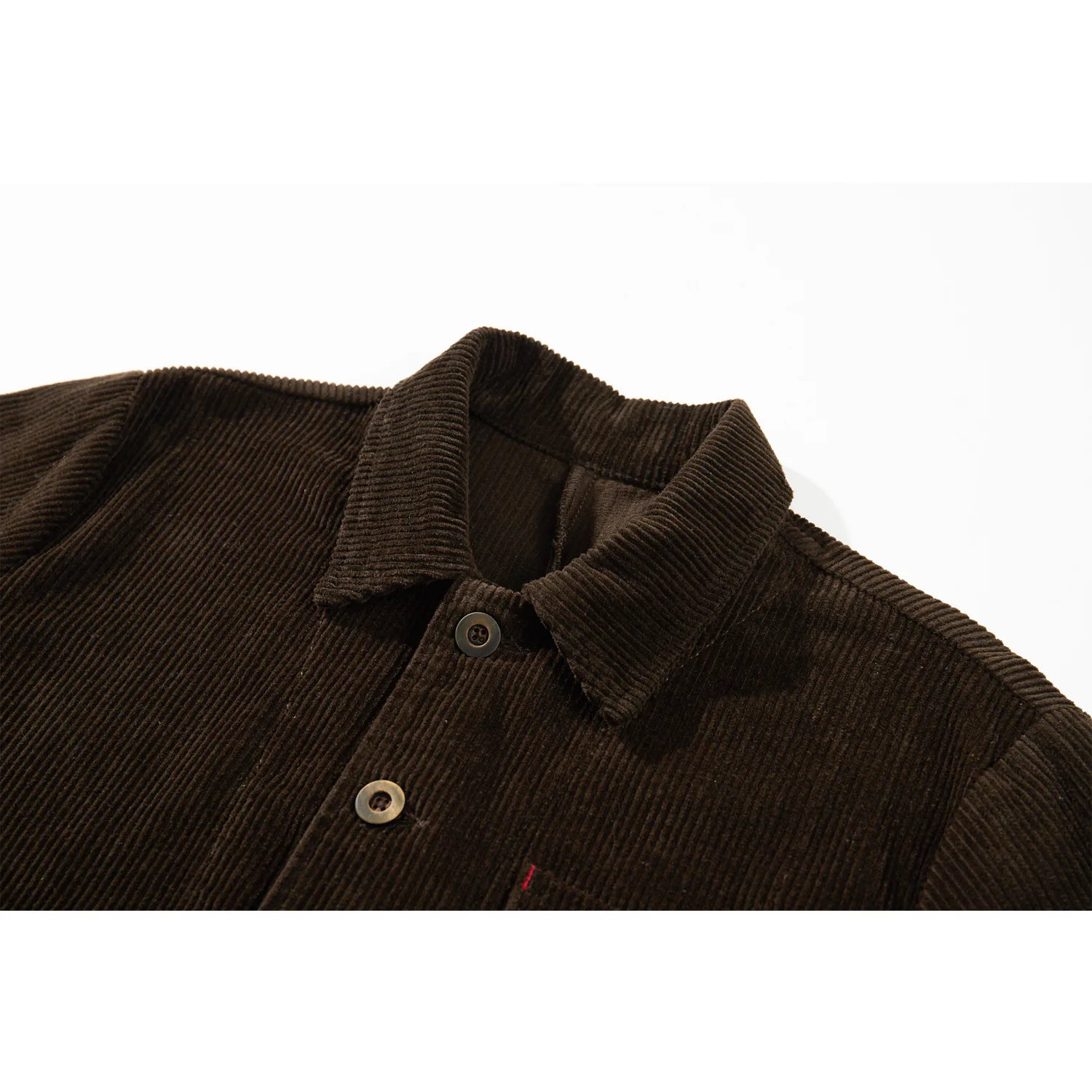 Vintage French Workwear Jacket - Heavyweight 300gsm 100% Cotton Corduroy Utility Coat with Multi-Pockets (Men's Retro Style)