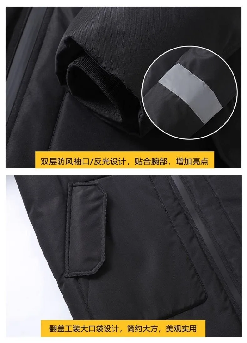 New Winter Men Hooded Long Puffer Jackets Couple Duck Down Coats Quality Male Over The Knee Winter Jackets Thicker Warm Coats