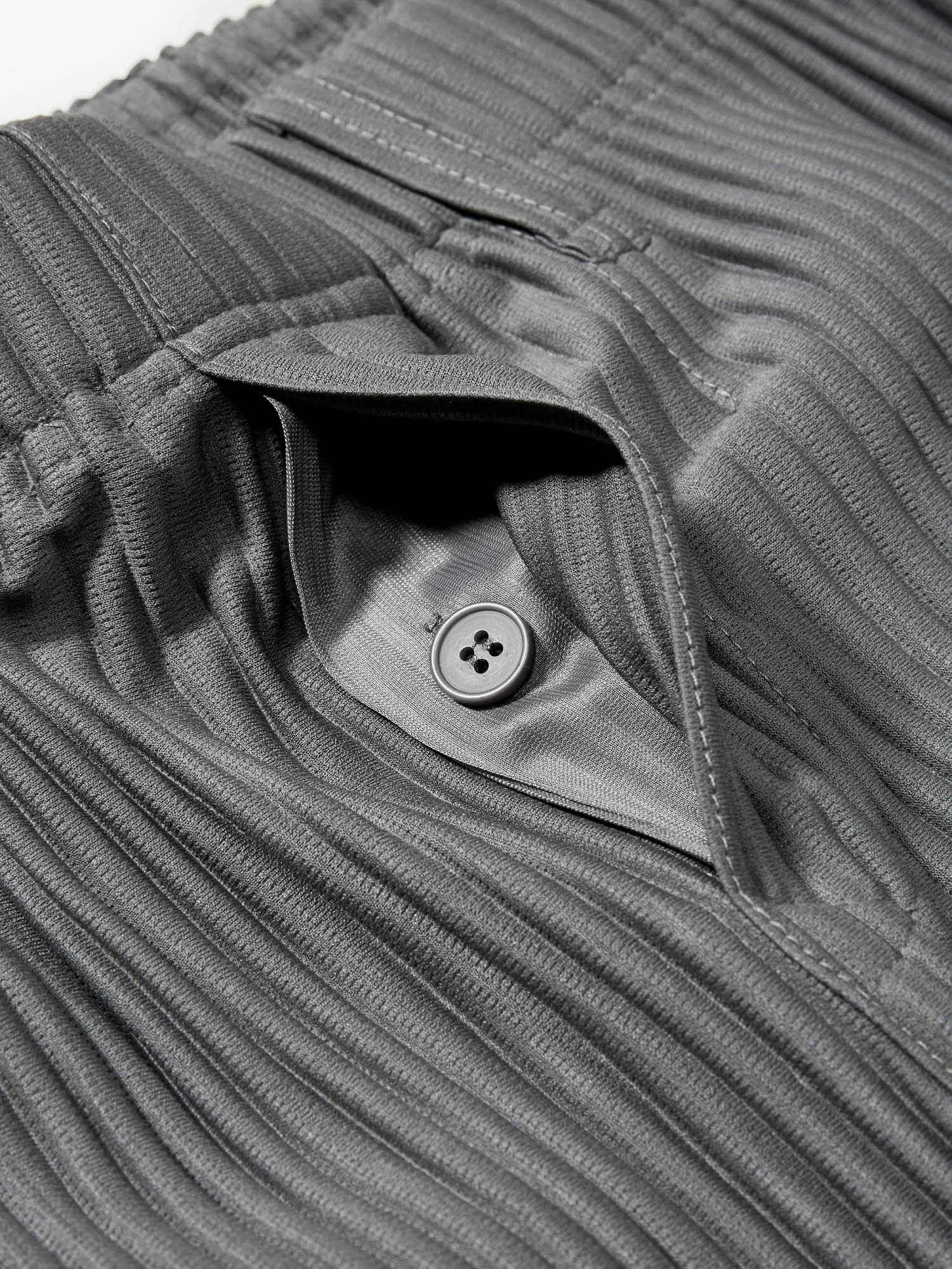 Miyake Pleated Men Pants Casual Loose Wide Leg Draped Trousers Business Casual Daily Wear
