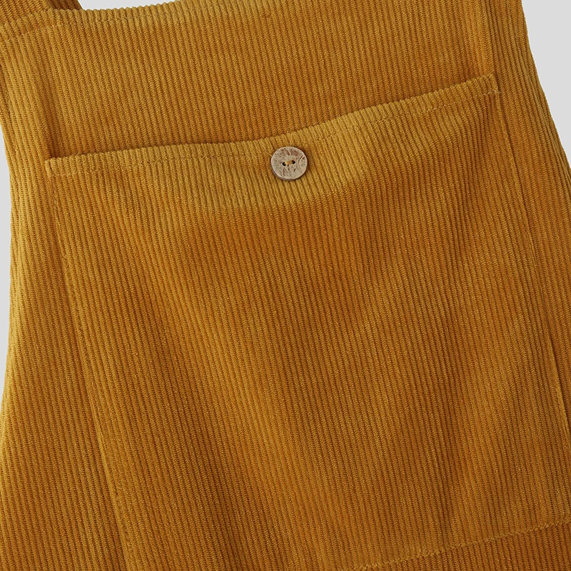 INCERUN Men Jumpsuits Solid Corduroy Sleeveless Casual Straps Rompers Men Streetwear Loose Pockets 2025 Fashion Cargo Overalls