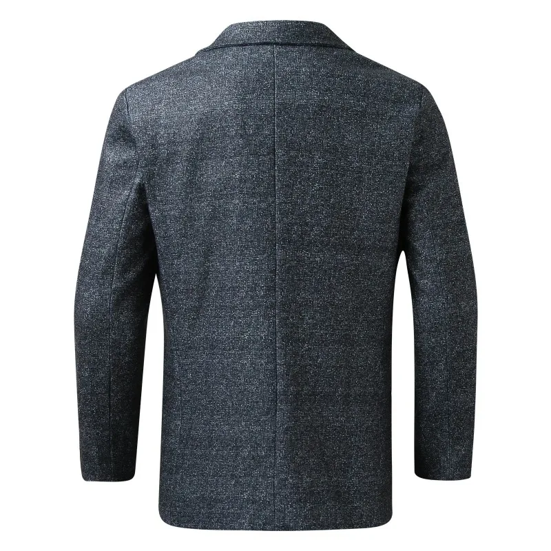 KIDWHXR Men Plaid Blazer Jacket Retro Plaid Long Sleeve Business Office Suit Jacket Man Slim Wedding Casual Male Outerwear
