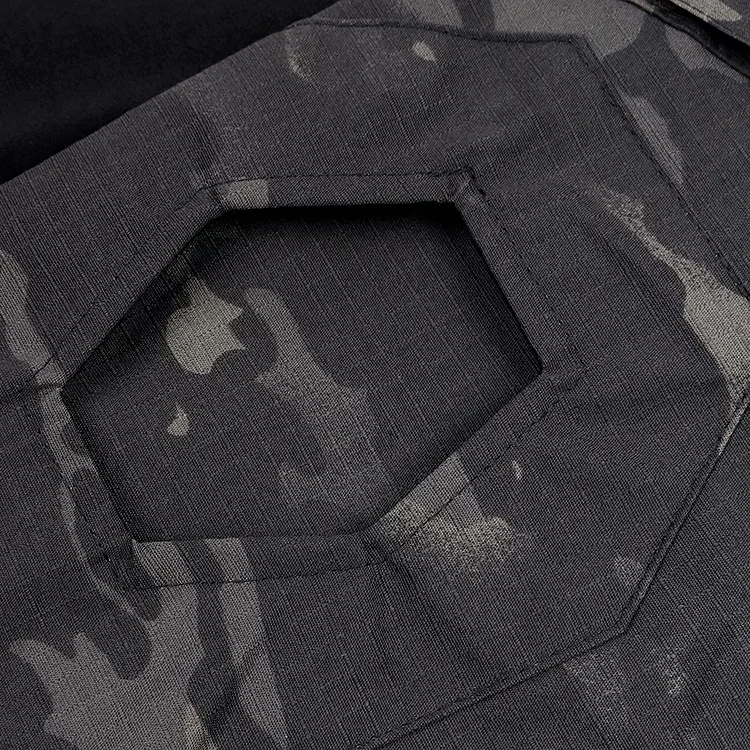 Camo Tactical Pants Training Wear-resistant Multi-pocket Work Pants Men Waterproof Cargo Pants Men Hiking Pants Cargo Pant +Pads