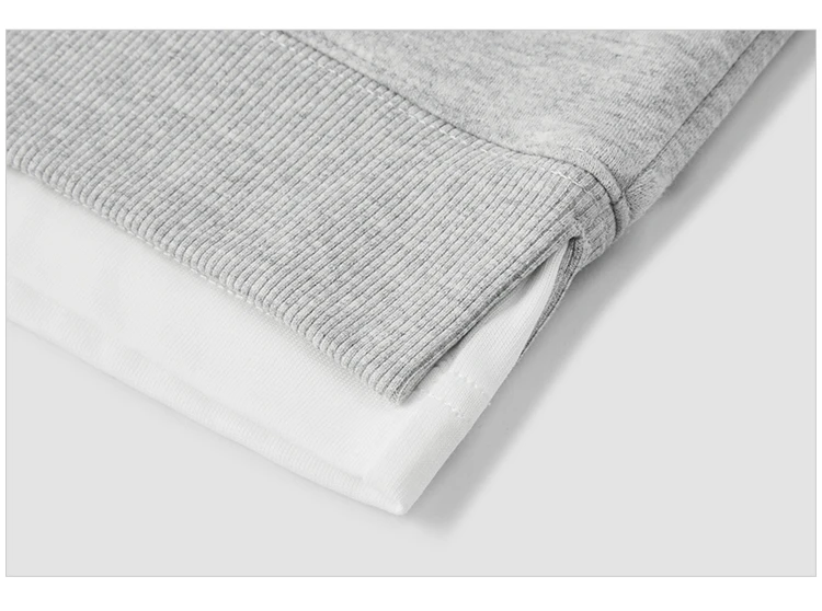 Semir Men Sweatshirt Faux Two Piece Hem Crew Neck Pullover Soft Cotton Feel Casual Style Autumn Knit Top Daily Wear 2026