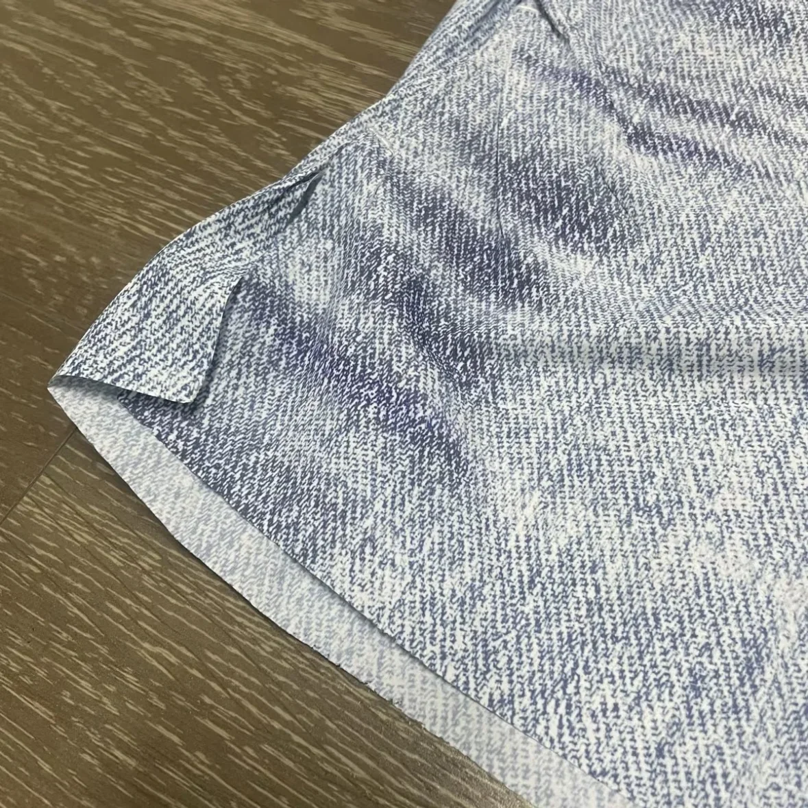 Satisfy PeaceShell Denim Digital Print Breathable Athletic Shorts