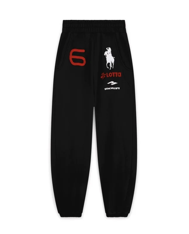 Angel Warhorse Embroidered American Retro Wide-leg Corset Sweatpants Baggy Fit Men Jogger Pants Trousers