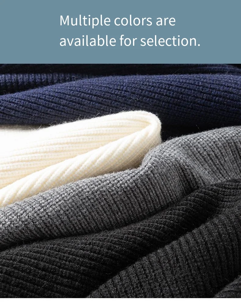 Affordable Luxury Men Long-Sleeved Sweater Jacket Round Neck Real Pocket Single-Breasted Knitwear Classic Trend Men's Clothing