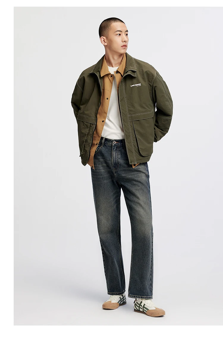 Semir Men Jeans Retro Washed Loose Straight Soft Durable Denim Casual Style Autumn Long Pants Outdoor Wear 2026
