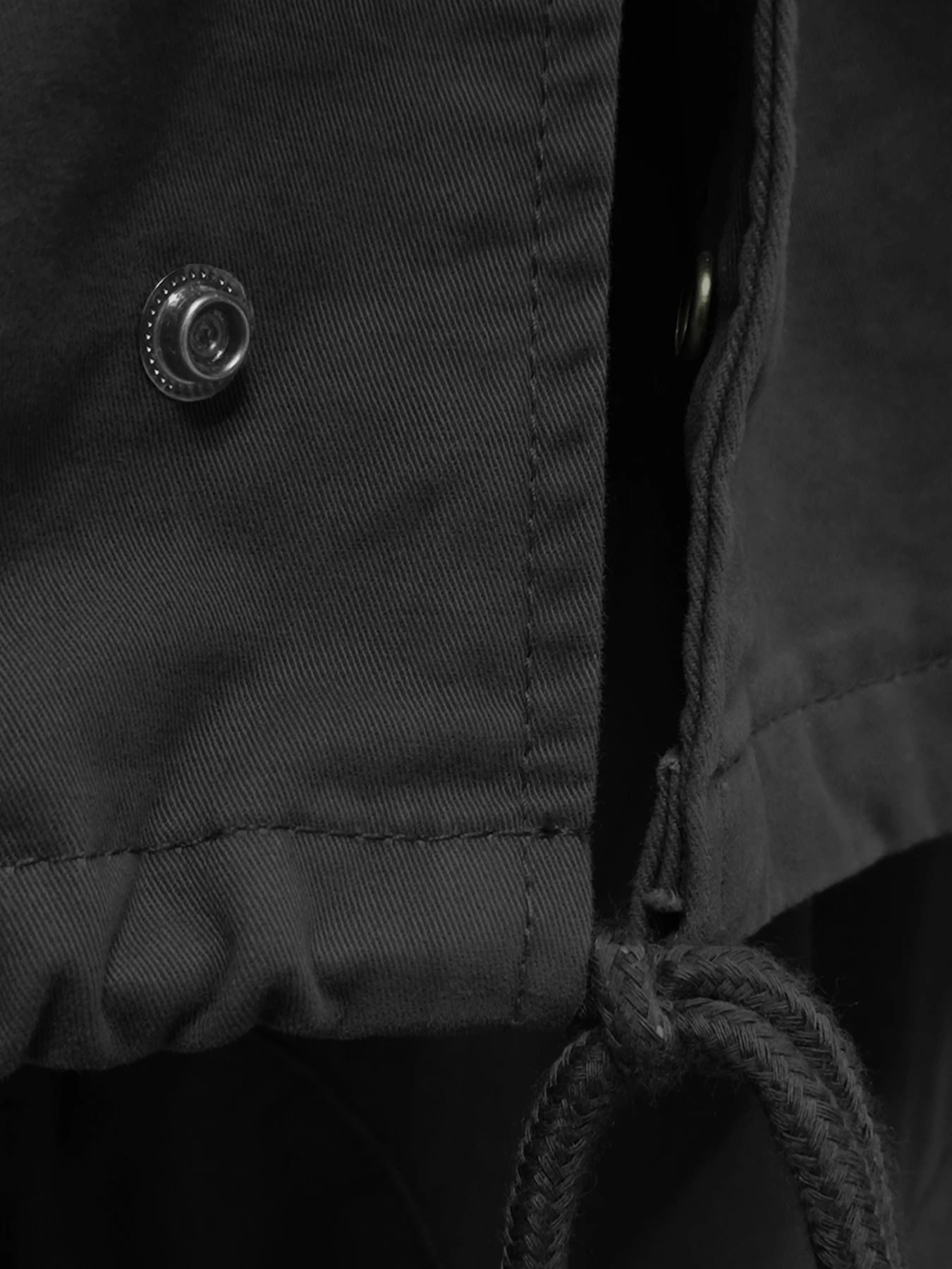 M65 Field Jacket, Men's Military Jacket, Retro Multi Pocket Collar Zipper Jacket, 100% Cotton