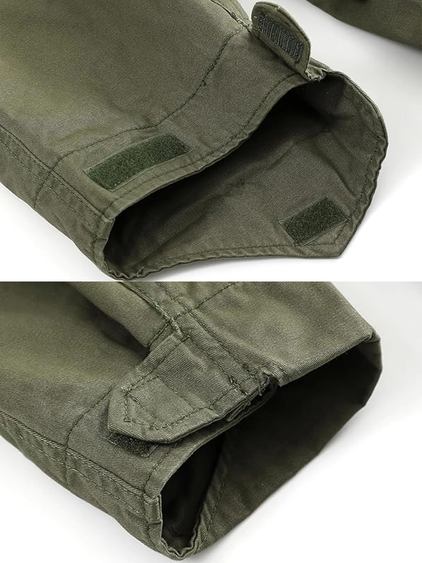 M65 Field Jacket, Men's Military Jacket, Retro Multi Pocket Collar Zipper Jacket, 100% Cotton