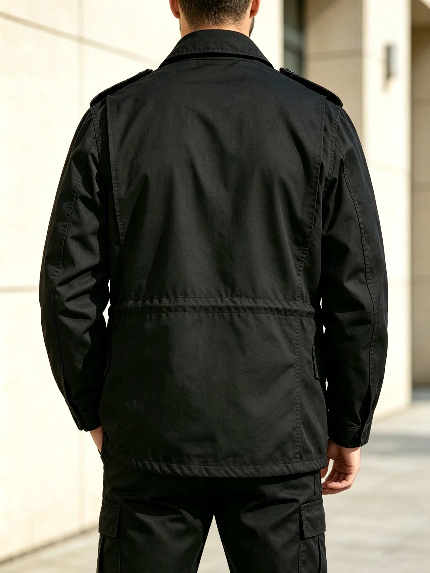 M65 Field Jacket, Men's Military Jacket, Retro Multi Pocket Collar Zipper Jacket, 100% Cotton
