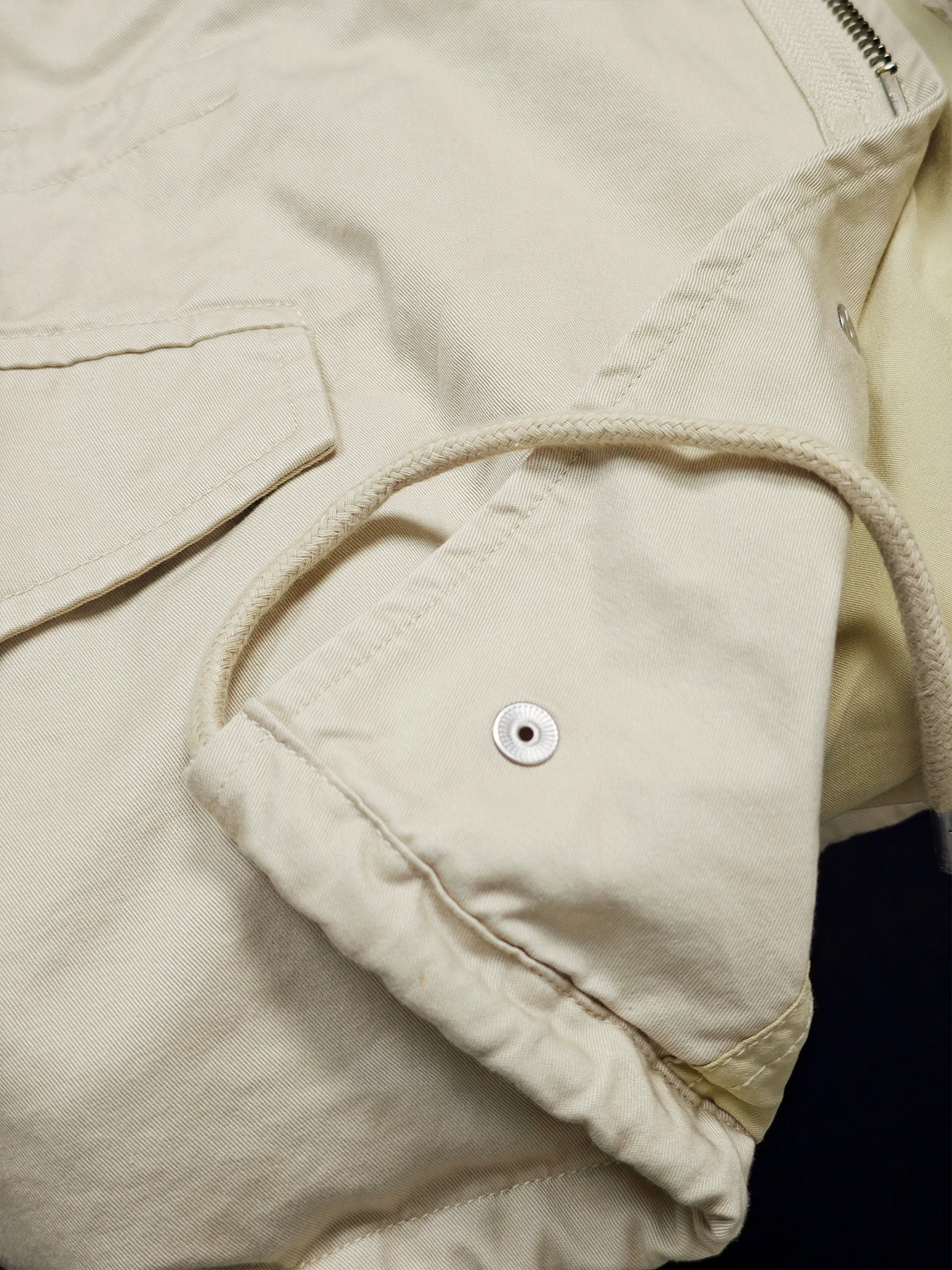 M65 Field Jacket, Men's Military Jacket, Retro Multi Pocket Collar Zipper Jacket, 100% Cotton