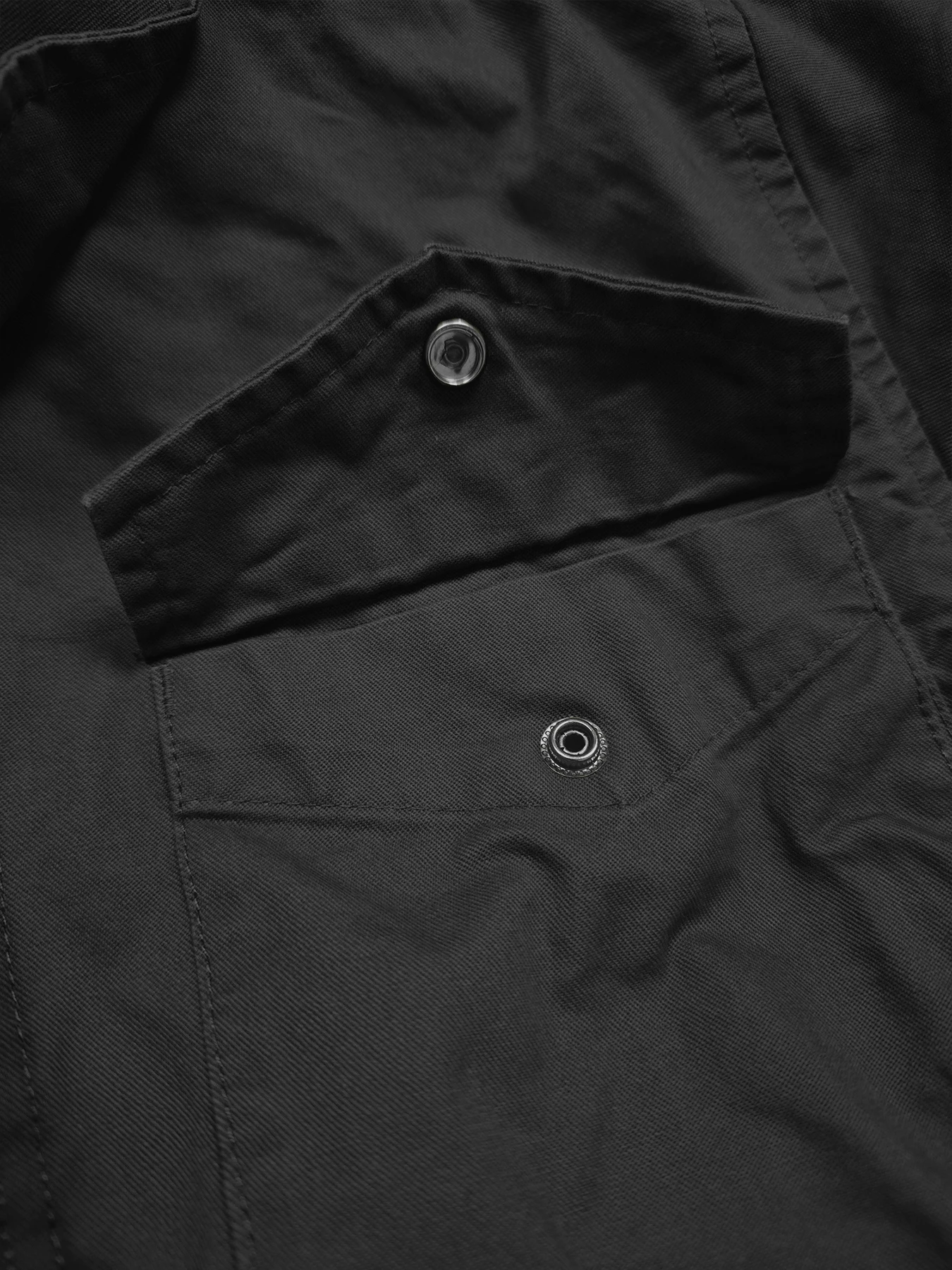 M65 Field Jacket, Men's Military Jacket, Retro Multi Pocket Collar Zipper Jacket, 100% Cotton