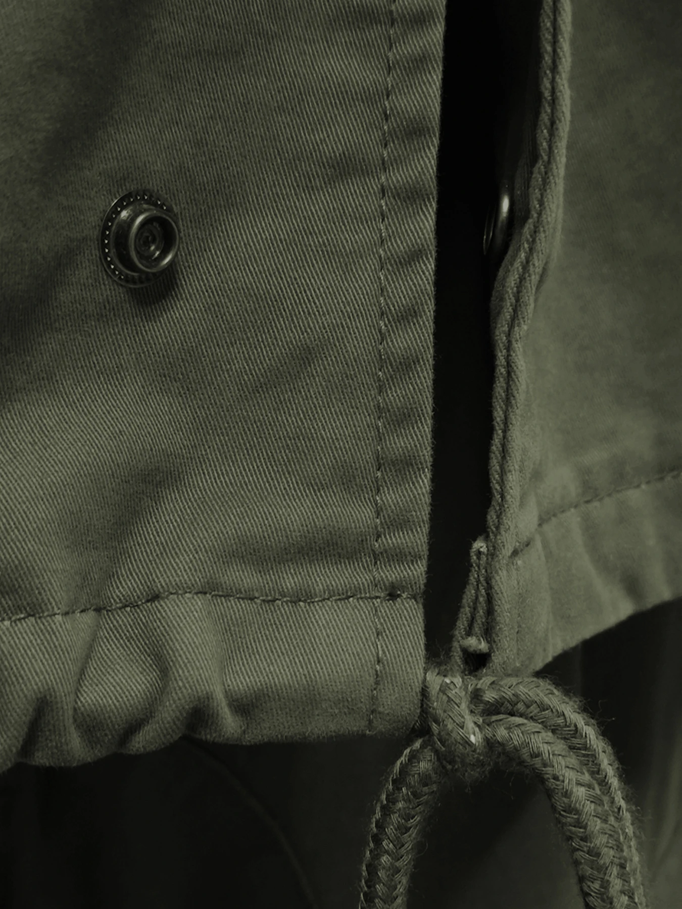 M65 Field Jacket, Men's Military Jacket, Retro Multi Pocket Collar Zipper Jacket, 100% Cotton