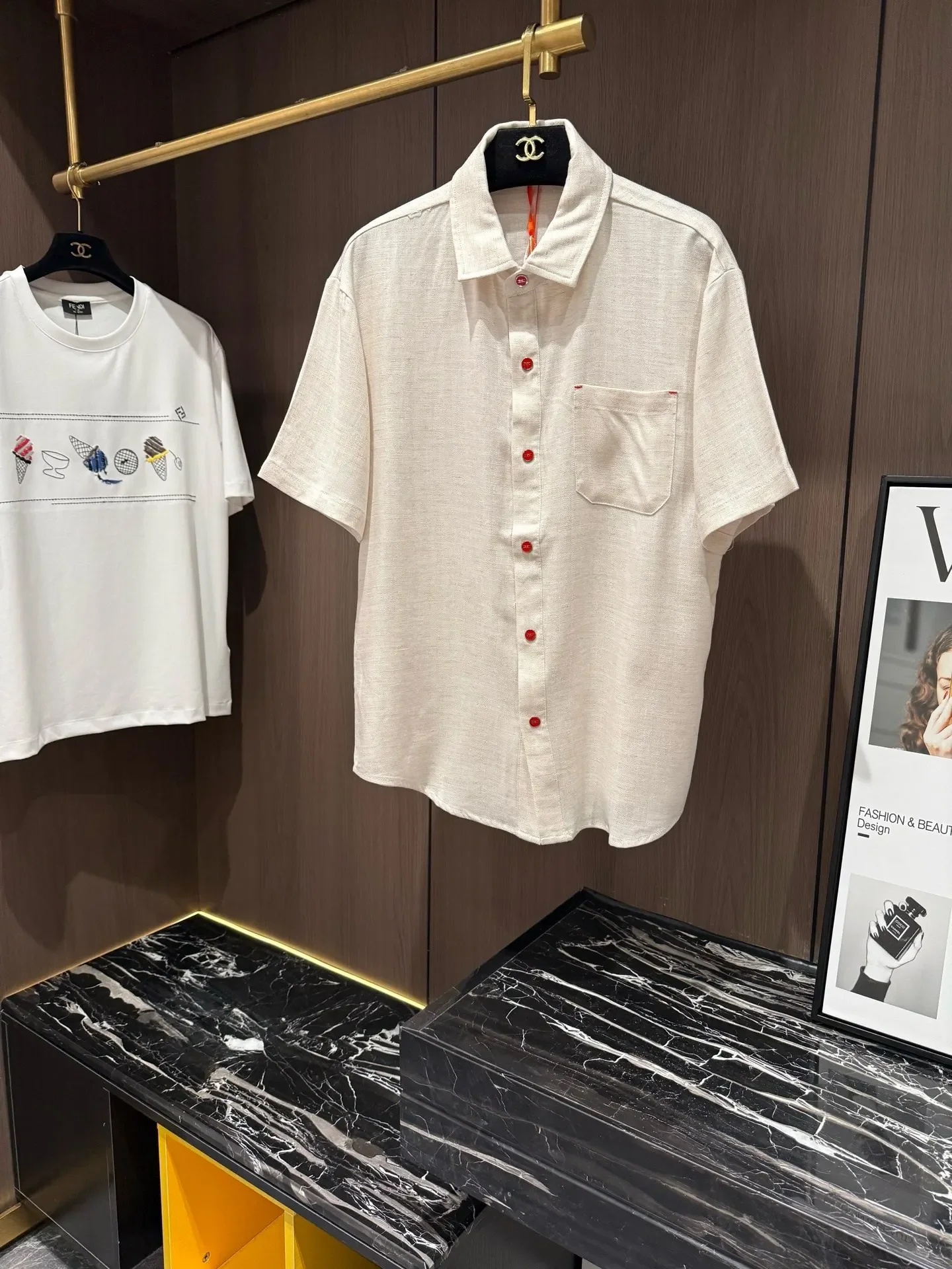 kiton26SS Italian Men's Casual Linen Shirt Casual Pants Set