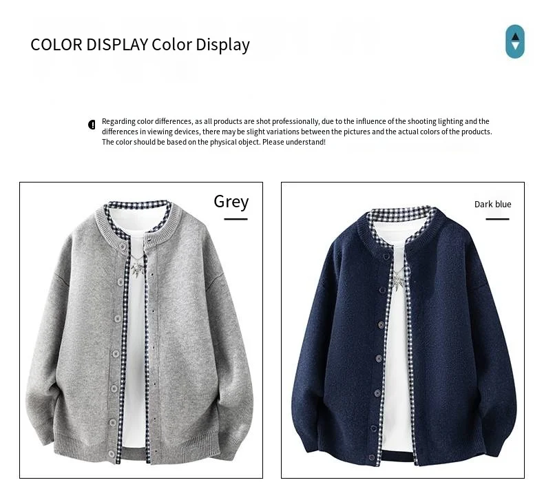 High Quality Man Long Sleeved Knitted Cardigan Round Neck Button Autumn Winter New Cardigan Jacket Fashion Versatile Menswear