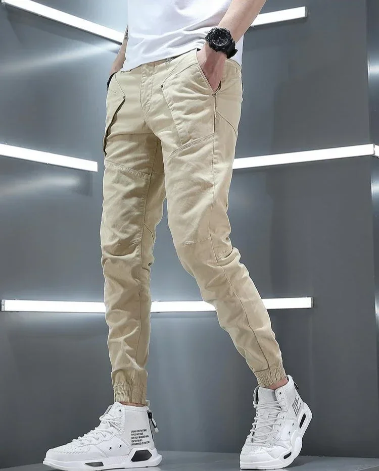 Stretch Slim Men's Cargo Pants Skinny Male Trousers Cotton Y2k Vintage Luxury Fashion Harajuku Korean Style Techwear Cheap Baggy