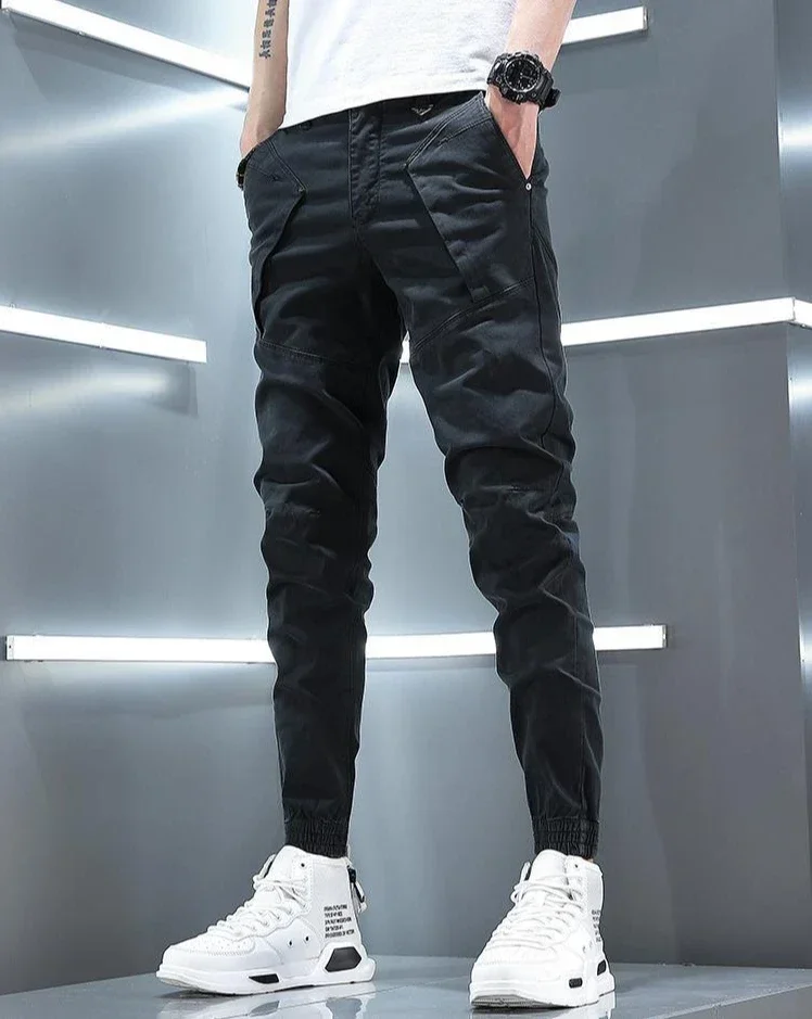 Stretch Slim Men's Cargo Pants Skinny Male Trousers Cotton Y2k Vintage Luxury Fashion Harajuku Korean Style Techwear Cheap Baggy