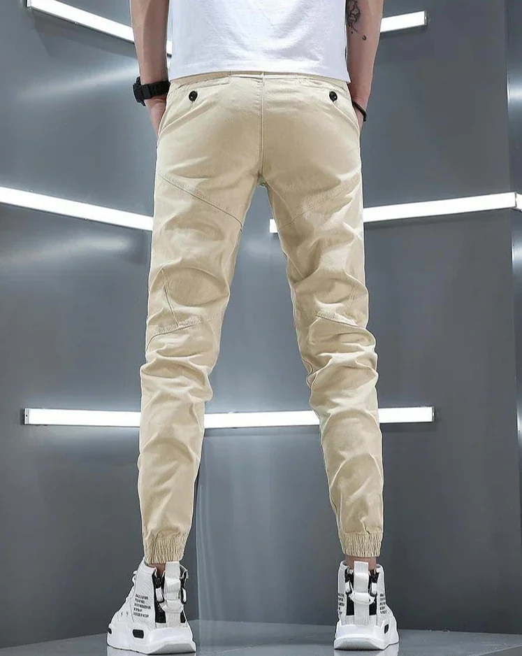 Stretch Slim Men's Cargo Pants Skinny Male Trousers Cotton Y2k Vintage Luxury Fashion Harajuku Korean Style Techwear Cheap Baggy
