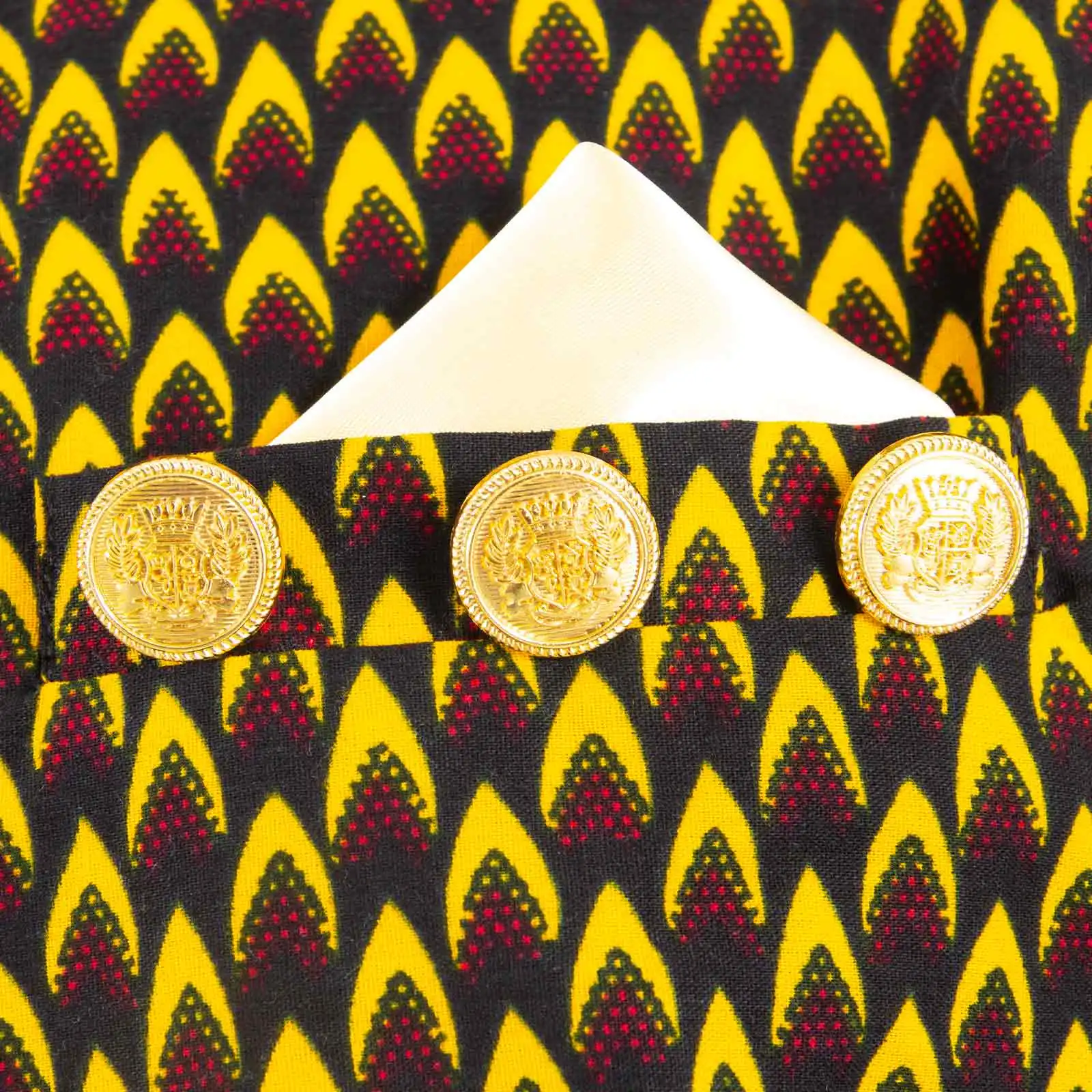 African Suits for Men Embroidery Print Blazer and Pants Set Business Dress Suit with Kerchief Party Wedding Evening A2316023