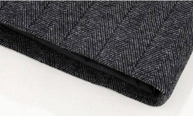 Mens Designer Knitted Wool Stretch Coat Casual Business Handsome Overcoat High Quality Fashion 2024