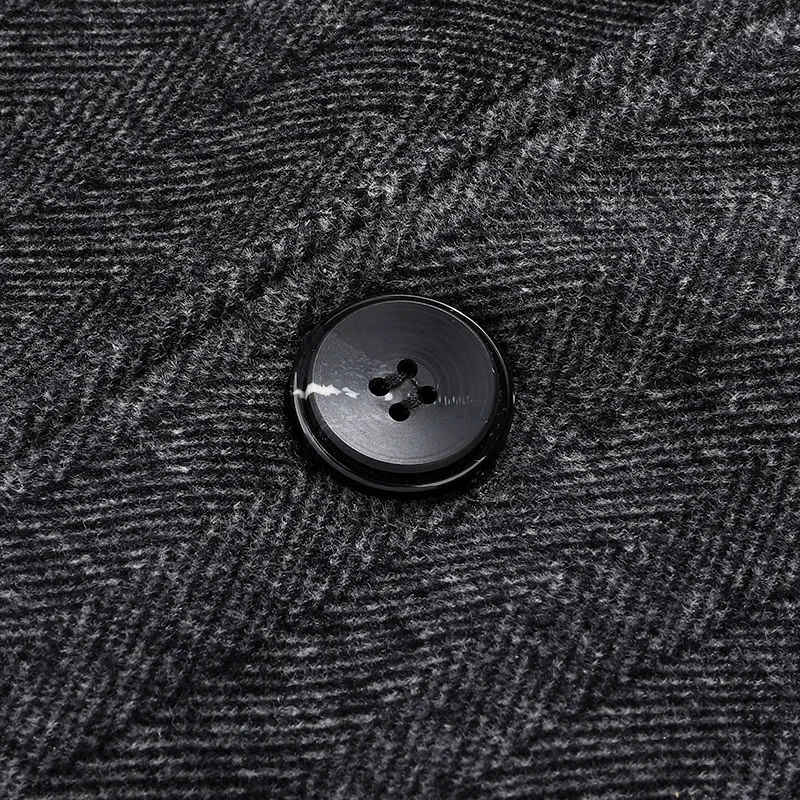 Mens Designer Knitted Wool Stretch Coat Casual Business Handsome Overcoat High Quality Fashion 2024