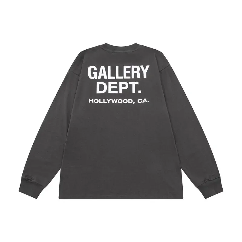 GALLERY DEPT High Street brand cotton loose letter print long-sleeved T-shirt