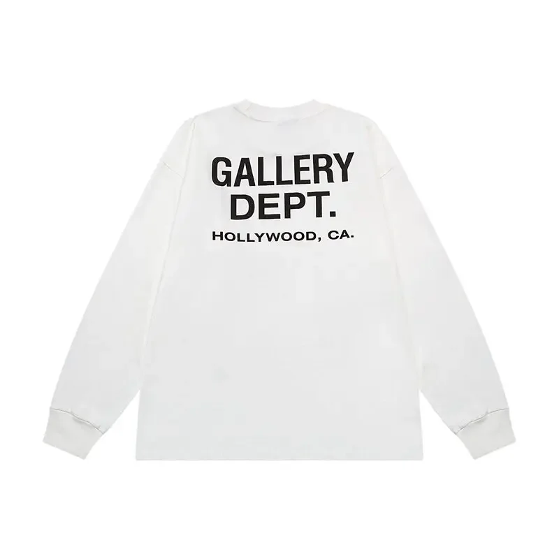 GALLERY DEPT High Street brand cotton loose letter print long-sleeved T-shirt