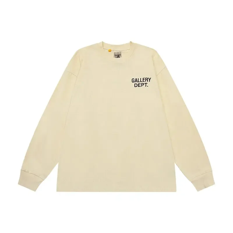 GALLERY DEPT High Street brand cotton loose letter print long-sleeved T-shirt