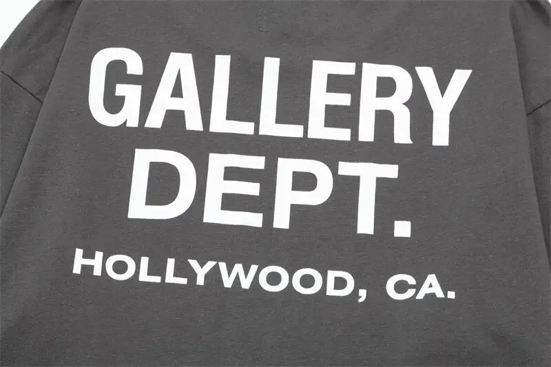 GALLERY DEPT High Street brand cotton loose letter print long-sleeved T-shirt