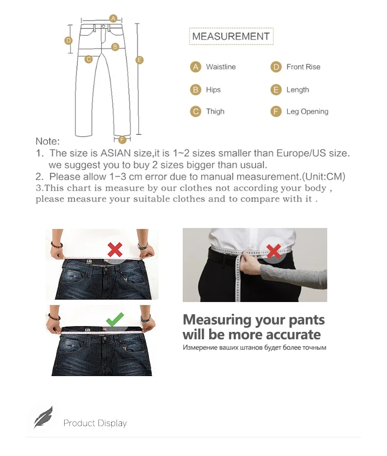 OUSSYU Brand Classic Retro Men's Jeans Loose Straight Denim Pants Work Streetwear Baggy Stretch Business All Seasons Trousers