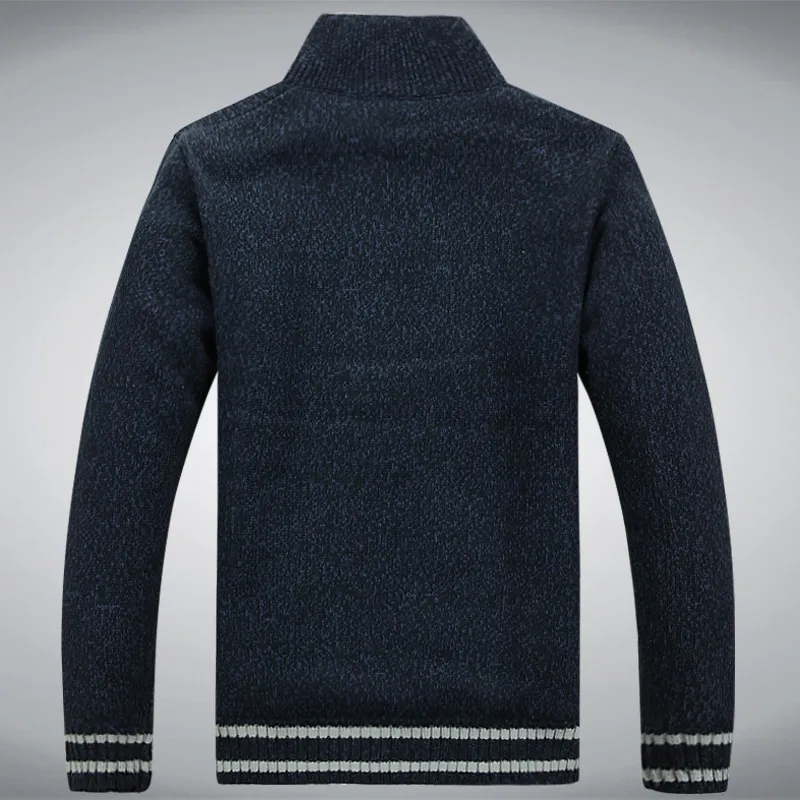 Fleece Warm Man Sweater Wool Liner Winter Cardigan Thicken Overcoat Casual Cotton Black White Red Mens Winter Jacket