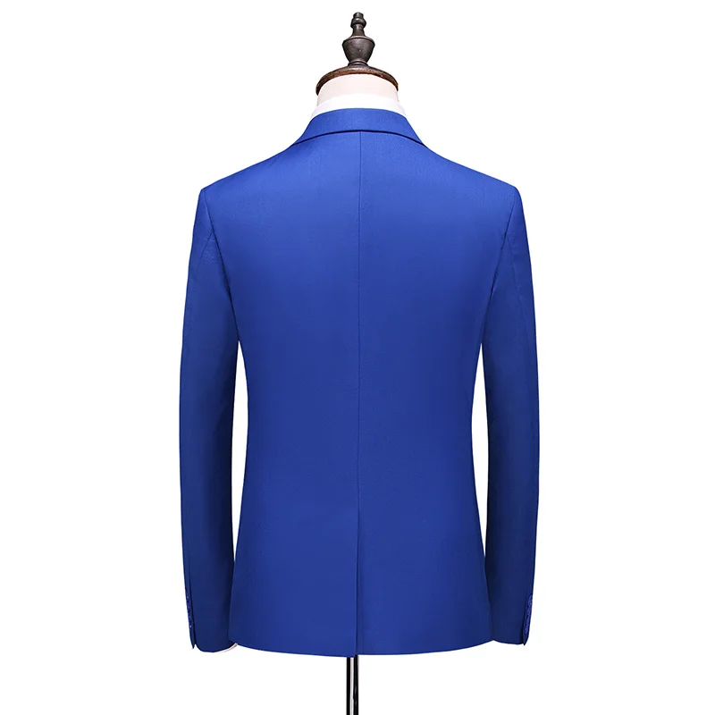 2026 Men's Red Suit 2-Piece Sets, Wedding Party Dress Coat and Pants Asian Size Terno Masculino Black White Blue Costume Homme
