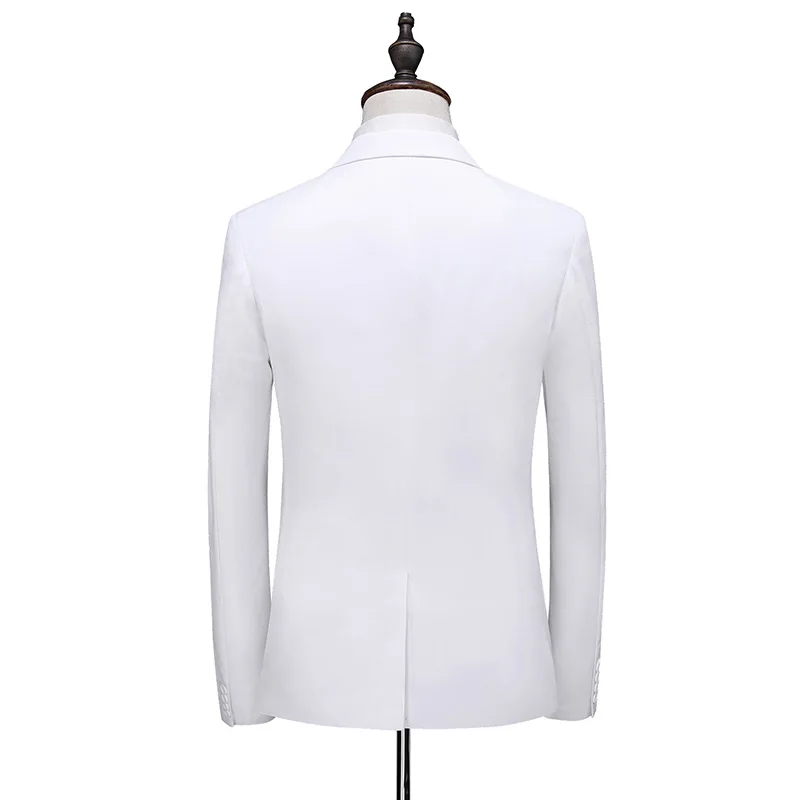 2026 Men's Red Suit 2-Piece Sets, Wedding Party Dress Coat and Pants Asian Size Terno Masculino Black White Blue Costume Homme