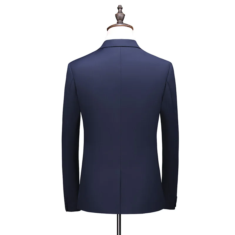 2026 Men's Red Suit 2-Piece Sets, Wedding Party Dress Coat and Pants Asian Size Terno Masculino Black White Blue Costume Homme