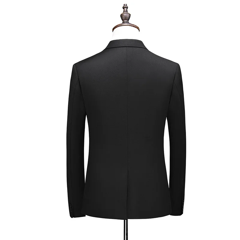 2026 Men's Red Suit 2-Piece Sets, Wedding Party Dress Coat and Pants Asian Size Terno Masculino Black White Blue Costume Homme